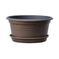 Pot de fleurs universel à bouche ronde en résine épaissie, respirant et durable, pour jacinthe, lys, tulipe, grande taille, faible volume (en gallons)