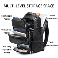 Sac à dos multifonctionnel antivol pour appareil photo, professionnel pour appareil photo reflex numérique, appareil photo sans miroir, équipement d'appareil photo, étanche pour Sony Canon Nikon
