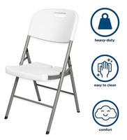 Chaise et table pliantes en plastique imperméables portables en gros pour les événements en plein air, le camping, le jardin, le salon, la salle à manger, l'hôtel