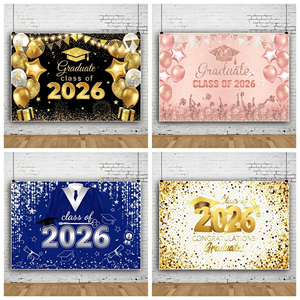 <span class=keywords><strong>5x7</strong></span> FT 2026 Abschlussfeier-Dekorationen, Abschlussklasse 2026, Glückwunsch-Banner zum Abschluss - Product Image 2