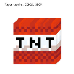 Decoraciones para Fiesta de Cumpleaños de Niño, Baby Shower, Artículos para Fiesta Temática de Juegos del Mundo Infantil, <span class=keywords><strong>Kit</strong></span> de Vajilla Desechable - Product Image 5