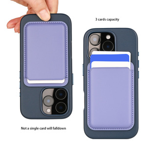 Porta carte magneti NAPPA Premium ricarica Wireless impermeabile con magnete RFID frigo portafoglio in pelle per <span class=keywords><strong>iPhone</strong></span> - Product Image 2