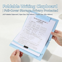 Porte-documents pliable A4, bloc-notes portable pour étudiants, porte-documents de bureau personnalisable