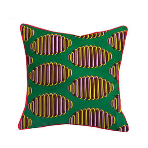 Funda de Almohada con Estampado Kizomba Samakaka Ankara, Tela Africana con Patrón de Cera para Diseño de Cojines, Decoración del Hogar - Product Image 2