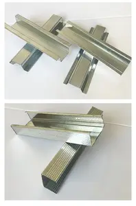 Galvanized Steel Profile U Shaped Waterproof Fireproof Furring Channel For Dry Wall Partition And Ceiling Suspension