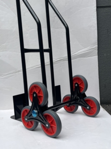 250Kg Boetiekfabriek Op Maat Stalen <span class=keywords><strong>Trolleys</strong></span> Voor Magazijntrolleys, 6 Wielen Trapklimmen, Intrekbare Leuningen - Product Image 4