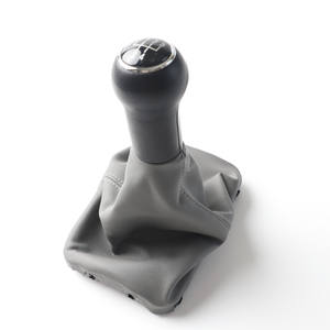 Pommeau de levier de vitesse en cuir gris 5 6 vitesses ergonomique pour VW Beetle - Product Image 5