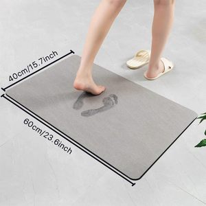 Tapis de sol en pierre de diatomite Nature Datomicious Earth, imprimé moderne, fabriqué à la machine, super absorbant, séchage rapide, respectueux de l'environnement - Product Image 5