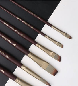 Juego de pinceles de pintura de acuarela para artista de pelo de nailon Giorgione 24 piezas con cuchillo de pintura gratis y <span class=keywords><strong>estuche</strong></span> de transporte de cuero - Product Image 6