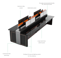 Consoles métalliques modulaires modernes en alliage d'aluminium Kesino certifiées ISO9001 avec garantie de 3 ans pour centre de commandement et de déploiement
