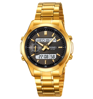 Jam Tangan Mewah SKMEI 2284 Klasik Reloj World Time Tali Baja Tahan Karat Digital untuk Pria