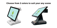 Système de point de vente tactile plat RUINAI RN-D12 15 pouces avec Wi-Fi 6, écran tactile capacitif, système d'exploitation Windows/Android, caisse enregistreuse pour restaurant 1