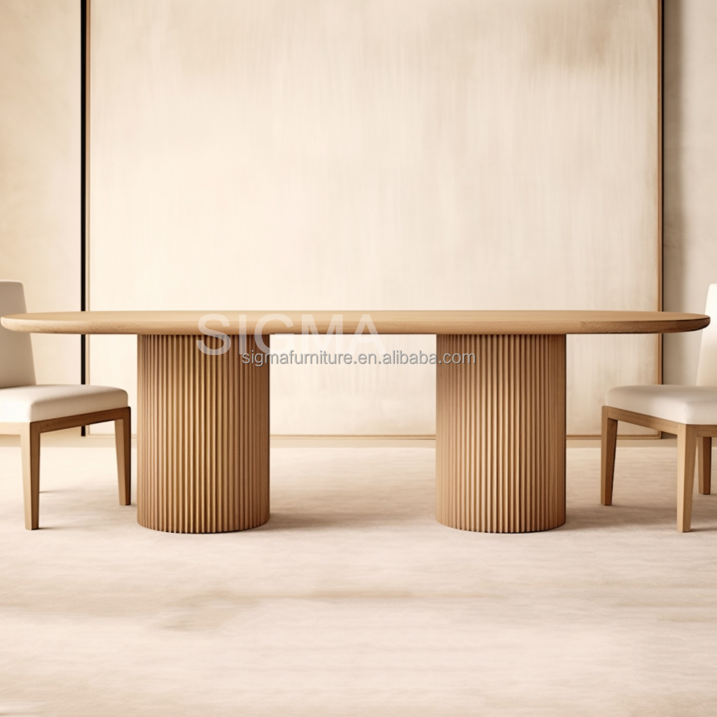 Dining room furniture rectangle fully wooden north american style solid wood dining table