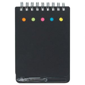 Custom Business Waterproof Plastic Cover Notebook Promotion Spiral Notebook With Sticky <b>Notes</b> and Pen - Product Image 3