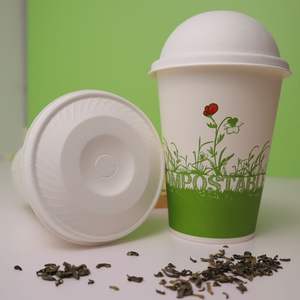 गन्ना फाइबर प्यूरी बैगवे से बने कॉफी कप के लिए 4 औंस से 20 औंस आकार के लिए 4 औंस से 20 औंस आकार - Product Image 1