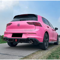 Aileron d'extension de pare-chocs arrière ABS avec lumière pour Volkswagen Golf 8 MK8 R line GTI 2020-2023 Kits de carrosserie de protection de lèvre arrière