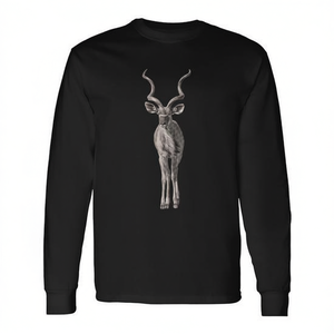 T-shirt à manches longues avec motif de grande antilope Kudu, faune africaine, produit promotionnel - Product Image 2