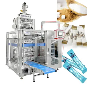 Fully Automatic 5g 10g 20 gram Granule Coffee Salt Sugar Granule Packing Machine Sachet Pouch Filling Stick Pack Machine