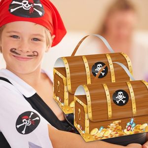 12 pezzi <span class=keywords><strong>di</strong></span> scatole <span class=keywords><strong>di</strong></span> bombole per feste a tema pirata scrigno per il gioco <span class=keywords><strong>di</strong></span> caccia al <span class=keywords><strong>tesoro</strong></span> con Goodie Candy con stampa a laminazione opaca - Product Image 2