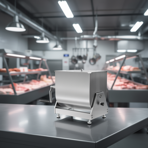 Impastatrice per Carne in Acciaio Inox 60L con Vasca Ribaltabile Manuale, Capacità 60 Kg/h, Attrezzatura Commerciale per Lavorazione Alimenti - Product Image 2