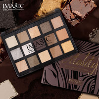 IMAGIC Großhandel Neue 15-Farben-Lidschattenpalette Hochpigmentiert Niedrige Farbsättigung Matt Schimmernd Glitzernd für Tägliches Augen-Make-up