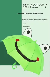 Parapluie grenouille pour enfants, logo stéréo 3D créatif, parapluie personnalisé pour enfants, sécurité écologique, avec oreilles pour bébés - Product Image 6