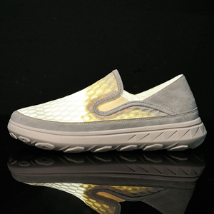 Mocassini da uomo scarpe Penny mocassini basse Slip-top a maglia altezza crescente Sole spessa con plateau scarpe da corsa da passeggio da passeggio - Product Image 6