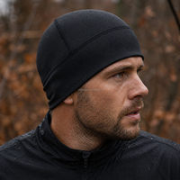 Casquette Beanie Ajustable en Spandex Élastique pour Hommes et Femmes, Modèle Crâne Designer, Personnalisable OEM pour Événements Sportifs Enfants et Adultes, Noir Junior, Taille Unique (OSFA)