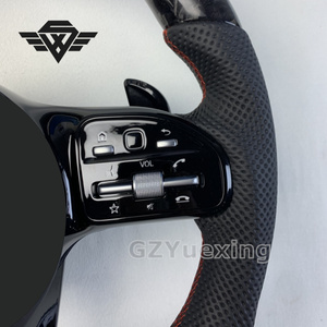 Volant en carbone forgé de style sport pour Mercedes Benz C217 W209 W204 W205 W206 W207 W223 <span class=keywords><strong>C63s</strong></span> C63 AMG GLS modèles - Product Image 3