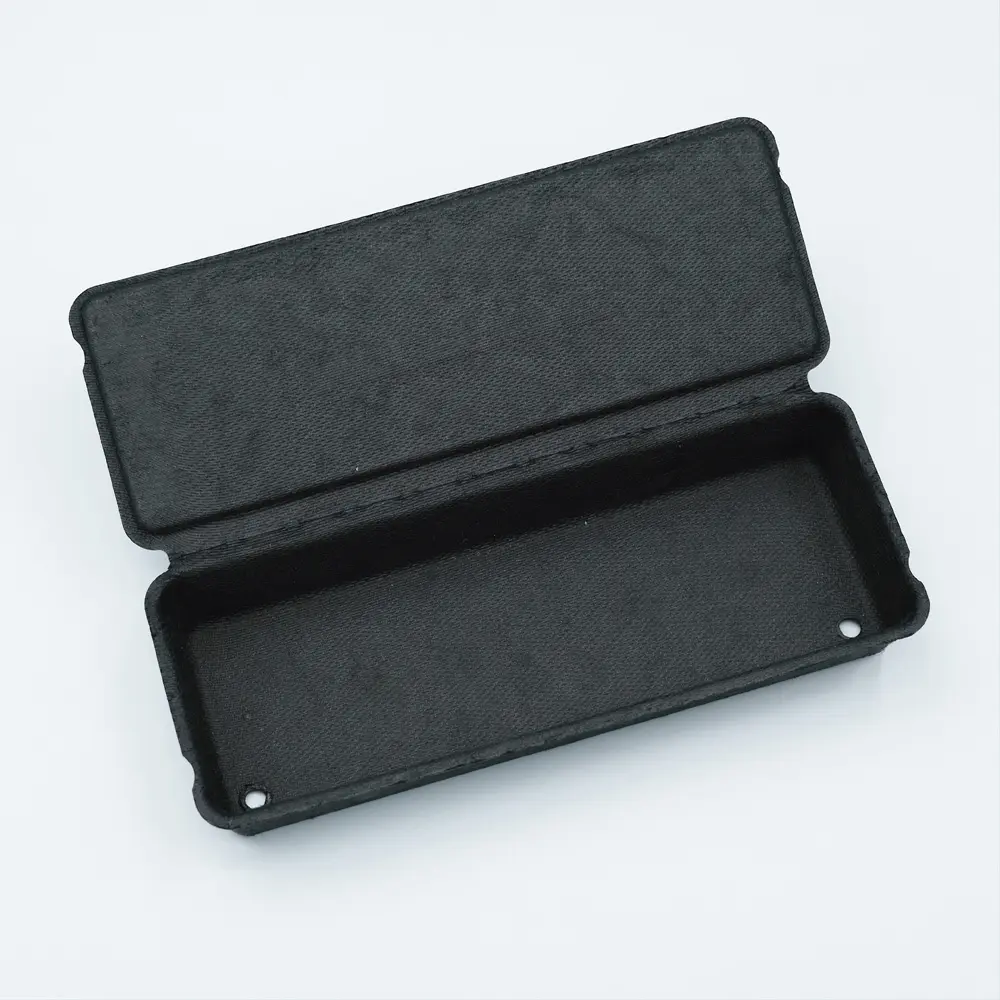 صندوق تعبئة مصبوب باللب أسود قابل للتحلل مخصص ، حل حاوية واقية قابلة لإعادة التدوير للبيئة