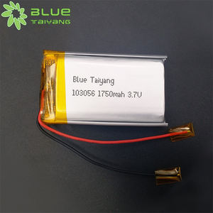 Blue Taiyang Baterías recargables de iones de litio 103056 1750mAh 3,7 V 1700mAh Batería 6.29wh Batería Lipo - Product Image 2