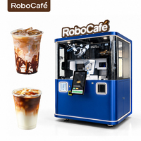 Mesin Kafe Robot Layanan Mandiri 24 Jam Mesin Penjual Kopi Otomatis Penuh untuk Bisnis