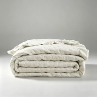 Ensemble de couvre-lit matelassé 3 pièces en polyester matelassé à l'échelle ultrasonique, housse de couette et drap, textile de maison pour toutes les saisons