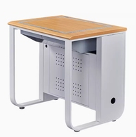Bureaux d'ordinateur modernes en métal pour l'enseignement, avec fonction rabattable, pour les salles de classe et l'utilisation par les élèves