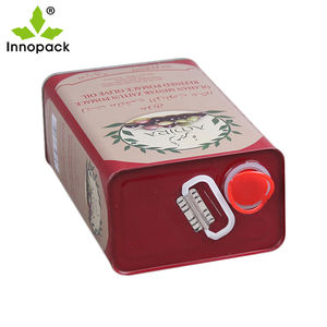 Boîtes de conserve vides à bas prix avec couvercle et poignée fabriquées en Chine boîte d'huile en étain d'Innopack à vendre - Product Image 5