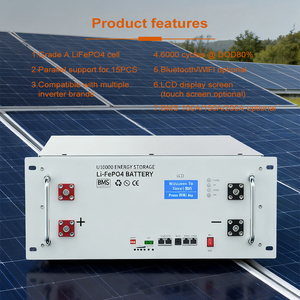 Batterie lithium-ion 51,2 V 48 V à prix abordable, 100 Ah 200 Ah, pour rack de serveur, système d'énergie solaire, durée de vie 6000+ cycles - Product Image 2