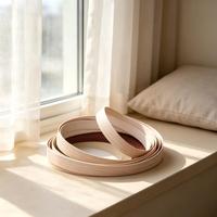 Bande de chant PVC UV effet bois Mingbang 0,4 mm 3,0 mm x 16 mm-46 mm pour portes d'armoires, tables, panneaux MDF, contreplaqué et OSB.