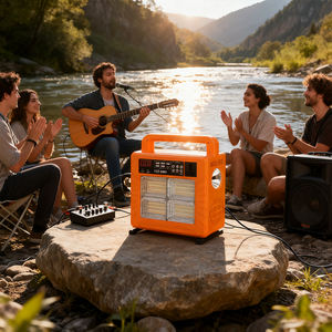 Station d'alimentation portable haute performance 300W 192Wh avec batterie LiFePO4, MPPT, lumière LED, haut-parleur Bluetooth, pour usage domestique, extérieur et en cas d'urgence - Product Image 5