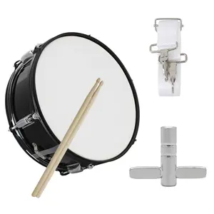 14.5 Inch Roestvrijstalen Marcherende Drum Percussie-Instrument Metalen Snaredrum