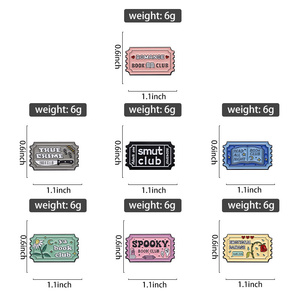 Livre Club émail broches personnalisé lire toute la nuit livre Club broches revers Badges Vintage timbre drôle bijoux cadeau pour enfants amis - Product Image 6