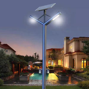 Lampes solaires de jardin <span class=keywords><strong>avec</strong></span> détecteur optique, motif en Y, lampe de paysage, zone piétonne, éclairage solaire de pilier carré - Product Image 3