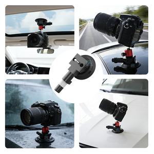Ventouse multifonctionnelle en alliage d'aluminium et silicone de 3 pouces, capacité de charge de 15 à 20 kg, pour voiture, vélo, camping, support de caméra d'<span class=keywords><strong>action</strong></span> - Product Image 4