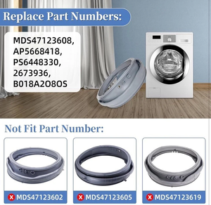 Junta de Sellado de Alta Calidad para Puerta de Lavadora MDS47123608, Compatible con <span class=keywords><strong>Lavadoras</strong></span> <span class=keywords><strong>LG</strong></span> Kenmore WM4070HVA/HWA WM8000HVA - Product Image 2