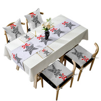 Chemin de table de Noël personnalisé, décoration de fête du Nouvel An, décoration de la maison, chemins de table à carreaux rouges pour Noël