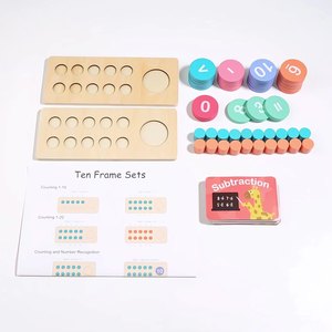 Servizio professionale per bambini numero di legno strumenti di insegnamento sensoriali Juguetes operazione matematica Puzzle giocattoli per bambini ragazzi ragazze - Product Image 3