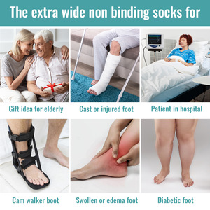 <span class=keywords><strong>Chaussettes</strong></span> extra larges antibactériennes, respirantes et écologiques <span class=keywords><strong>pour</strong></span> pieds enflés, bariatriques, diabétiques, neuropathiques, sans compression, <span class=keywords><strong>pour</strong></span> le soutien des <span class=keywords><strong>jambes</strong></span> - Product Image 6