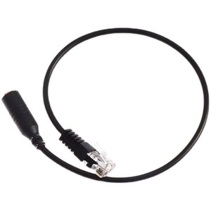 Cable <span class=keywords><strong>adaptador</strong></span> de audio y micrófono con conector hembra de <span class=keywords><strong>3.5</strong></span> <span class=keywords><strong>mm</strong></span> D1421 <span class=keywords><strong>a</strong></span> auriculares de teléfono <span class=keywords><strong>RJ9</strong></span>/RJ10 para teléfono de oficina - Product Image 4