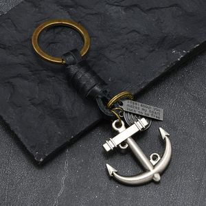 Llavero de Metal con Ancla de Barco Vintage, Simple y Creativo, Pequeño Regalo, Aleación de Cobre Antiguo, Hebilla Tejida para Colgar - Product Image 3