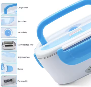Low Plastic Stainless Steel Plastic Home Car Food <b>Storage</b> Heating Keeping Warm <b>Kitchen</b> Dinner Lunch <b>Box</b> - Product Image 3