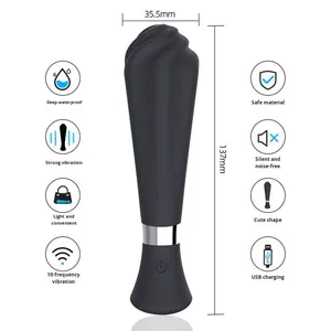 LoveSeek Damen Eiscreme-<span class=keywords><strong>Vibrator</strong></span> AV-Massagegerät Erwachsenen-Sexspielzeug Orgasmus-<span class=keywords><strong>Masturbator</strong></span> 40 Vibrationspunkte Modell Großhandel - Product Image 3